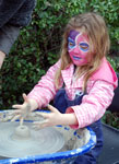 At the potter's wheel
