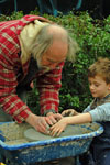 At the potter's wheel