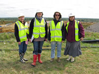 At the landfill site