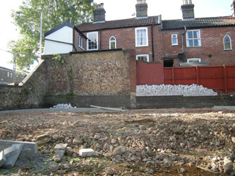 Grapes Hill Community Garden - Granite setts has been delivered