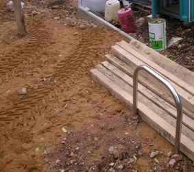 Grapes Hill Community Garden - First bike rack