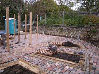 Grapes Hill Community Garden - Block paving