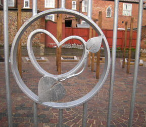 Grapes Hill Community Garden - Garden gates