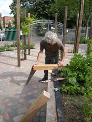 Cutting feet for benches